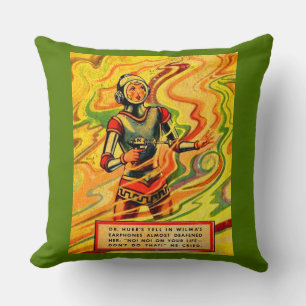 Coussin 1930 Buck Rogers bande dessinée Wilma Deering