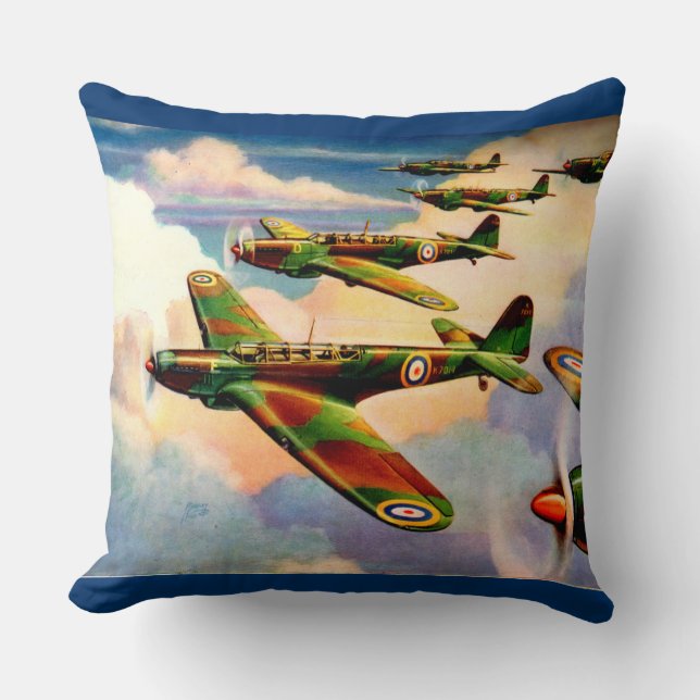 Coussin 1939 British Fairey Junior Medium Bomber (Recto)