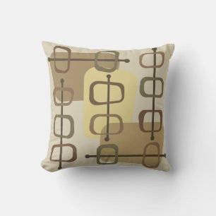 Coussin 1950 Art Abstrait Hollow Rocks Beige