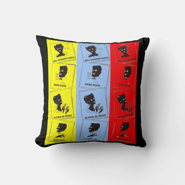 Coussin 1950 trois as pour peignes Ace (Recto)