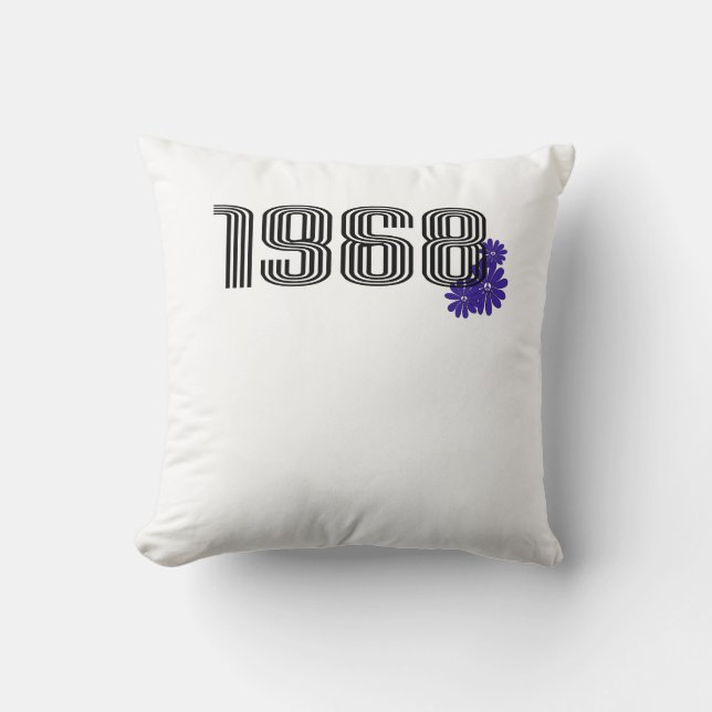 Coussin 1968 Hippie Panneau de Paix Puissance de la fleur  (Recto)