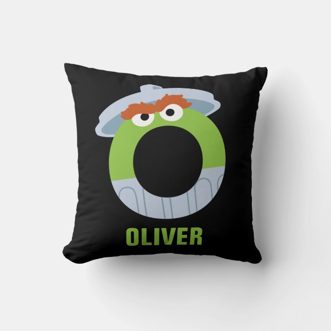 Coussin 1, 2, 3, nous irons au bois | O est pour Oscar (Recto)