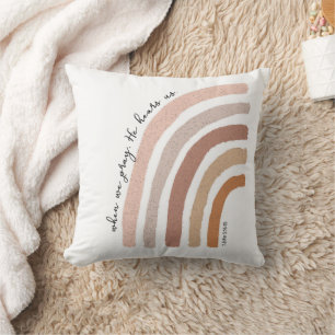 Coussin 1 John 5:15 - Arc-en-ciel de Boho
