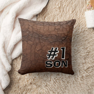 Coussin #1 Son cuir aspect cuir