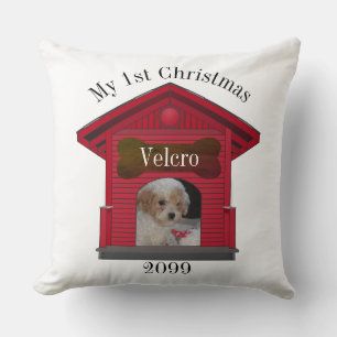 Coussin 1er Christmas Chien télécharger Photo Dog House w