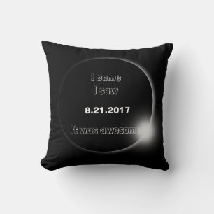 Coussin 2017 Solaire Eclipse Je suis venu, J'ai vu, C'étai