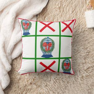 Coussin 2023 Noël Ginger Jars tic tac toe