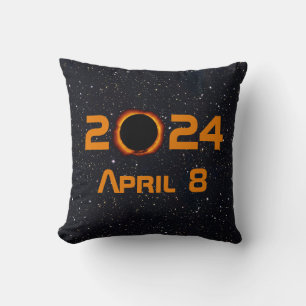 Coussin 2024 Éclipse solaire totale Date Ciel étoilé