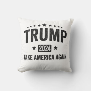Coussin 2024 Trump reprend l'Amérique patriotique américai