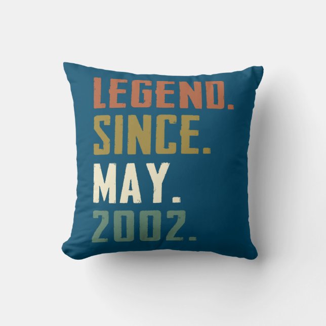 Coussin 20 ans de légende depuis mai 2002 20e anniversaire (Recto)