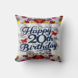 Coussin 20e anniversaire Cadeaux Jeter l'oreiller! Garder
