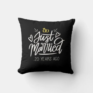 Coussin 20e anniversaire de mariage