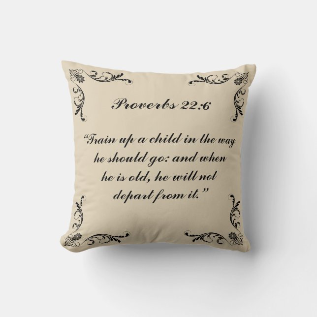 Coussin 22:6 de proverbes (Recto)