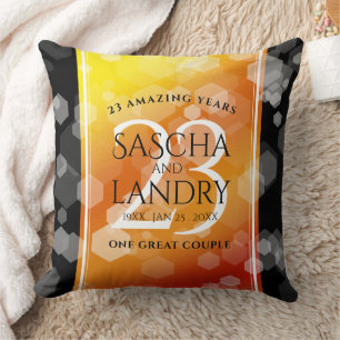 Coussin 23e anniversaire de Mariage de Topaz impérial