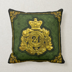 Coussin 24e Régiment de l'Oreille à lancer de l'assiette d