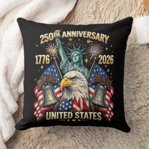 Coussin 250 Ans Anniversaire Américain 1776-2026 Drapeau U