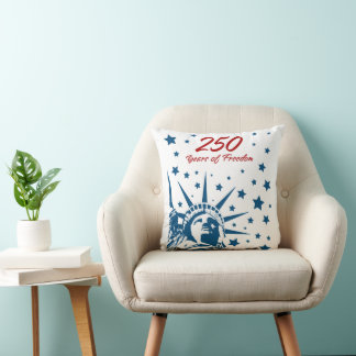 Coussin 250 Ans de Liberté Joyeux Anniversaire USA Patriot