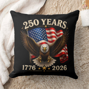 Coussin 250e anniversaire aigle patriotique USA 250e