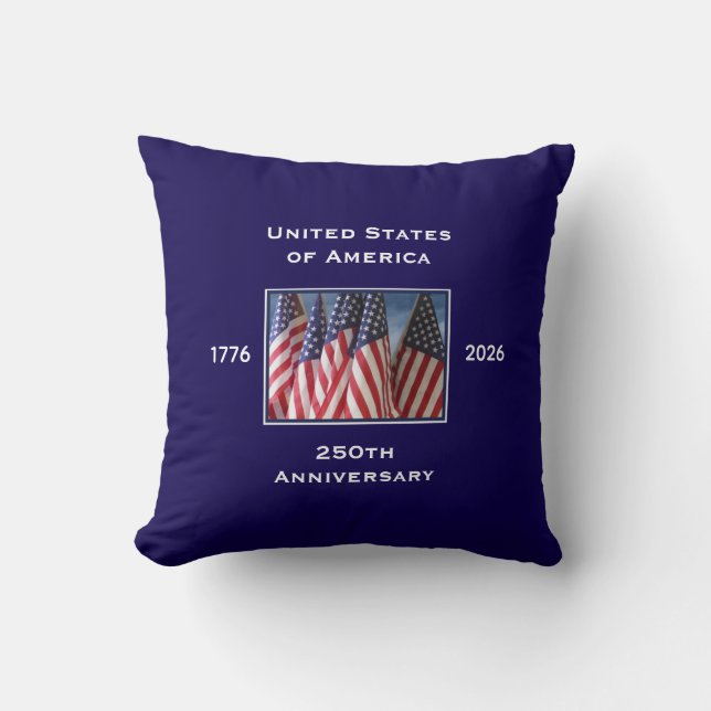Coussin 250e anniversaire USA Patriotique (Recto)