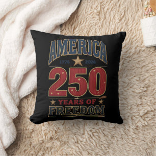 Coussin 250e Liberté Amérique 1776 Rayures Patriotiques