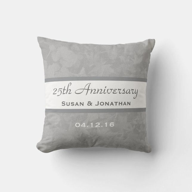 Coussin 25ème Feuille amorti B20 d'argent d'anniversaire (Recto)
