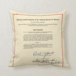 Coussin 26ème constitution des États-Unis d'amendement