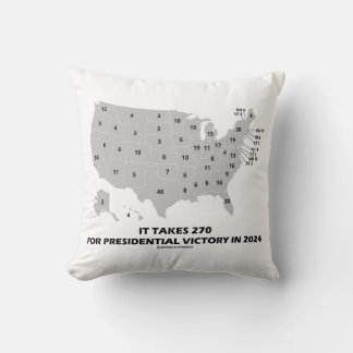 Coussin 270 Pour La Victoire Présidentielle En 2024 Carte