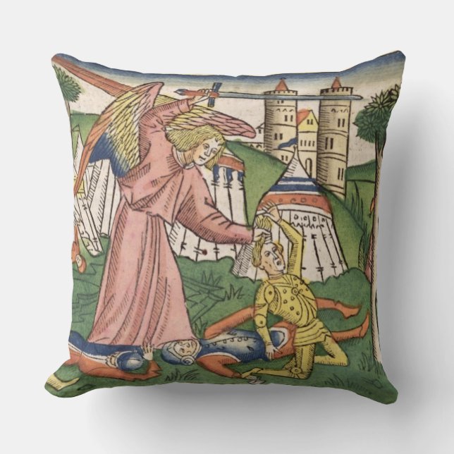 Coussin 2 vengeance de rois 19 Dieu 35-37 sur l'Assyria, (Recto)