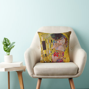 Coussin 2 vues différentes de The Kiss de Gustav Klimt