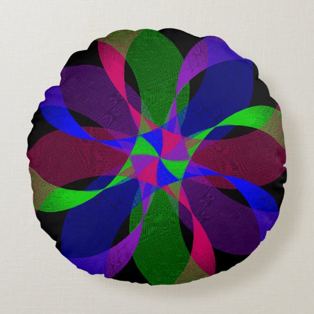 coussin 2D géométrique hybride 2D (Devant)