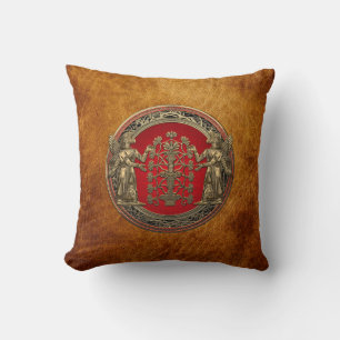 Coussin [300] Deux Ninurtas d'or avec arbre de vie