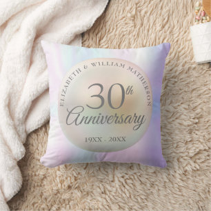 Coussin 30e anniversaire de Mariage Chic belle perle