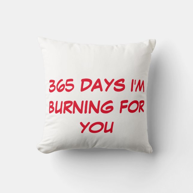Coussin 365 jours de combustion pour vous (Recto)