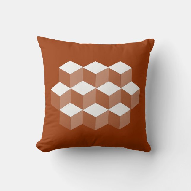 Coussin - 3d blocs de construction illusion (Recto)
