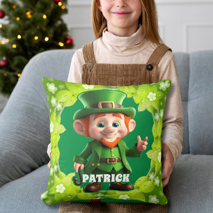Coussin 3D Leprechaun St. Patrick's Day Personnalisé Enfan