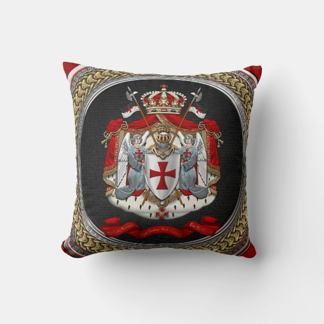 Coussin [400] Armoiries des chevaliers Templiers (Recto)