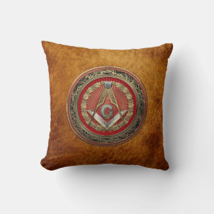 Coussin [400] Master Mason - Carré Or & Compass