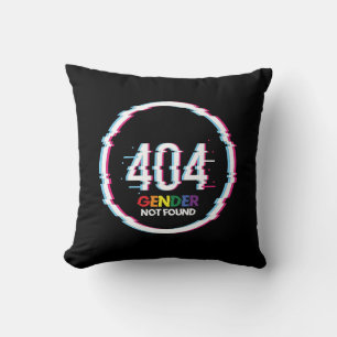 Coussin 404 Sexe introuvable   Drôle LGBTQ   Fierté