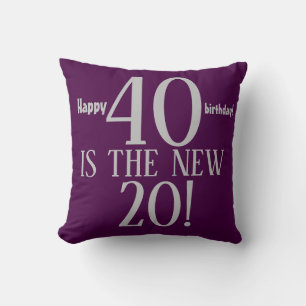 Coussin 40 EST LE NOUVEAU 20 Joyeux 40 ans réversible