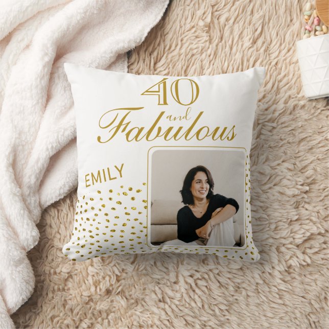 Coussin 40 et fabuleuse Parties scintillant d'or Photo 40e (Couverture)