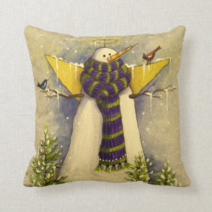 Coussin 4881 Noël des Anges des neiges et des oiseaux