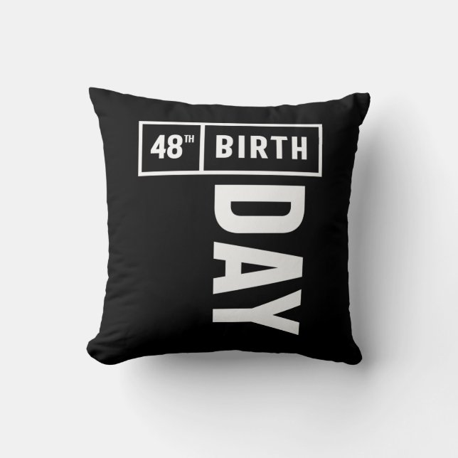 Coussin 48 Ans - 48e Anniversaire Drôle Cadeau (Recto)