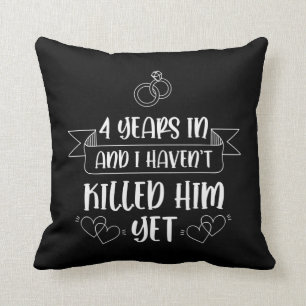 Coussin 4 ans de mariage, quatre ans de Mariage