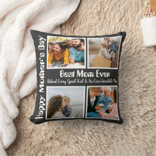 Coussin 4 Collage photo Meilleure maman jamais