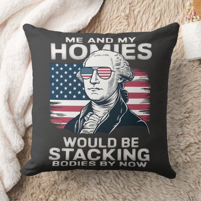 Coussin 4 juillet patriotique américain (Couverture)