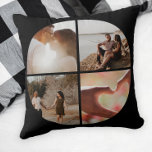 Coussin 4 Photo personnalisée Collage personnalisé<br><div class="desc">Créer un Collage photo personnalisé unique customisé personnalisé 4 coussin photo de Ricaso</div>