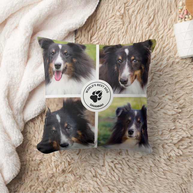 Coussin 4 Photos personnalisées pour animaux de compagnie  (Couverture)