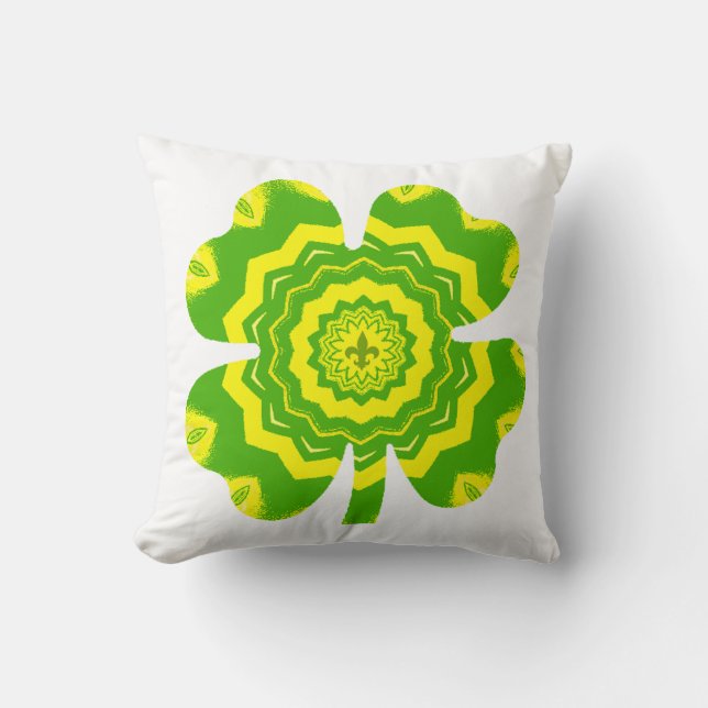 Coussin 4 trèfle à feuille (Recto)