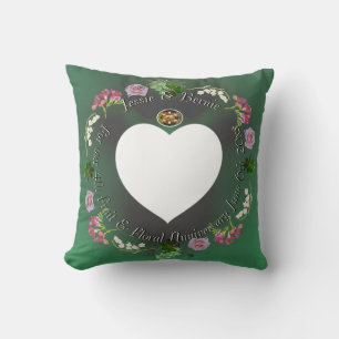 Coussin 4ème anniversaire du Mariage des fruits et des fle