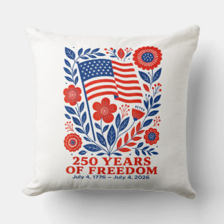Coussin 4th of July Patriotic 250th Anniversary 250 Years 